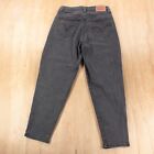 2021 LEVI'S High Waisted Mom Jean tapered black stretch denim jeans 29x27 tag