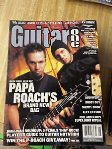 Guitar One Magazine August 2002- Papa Roach, Steve Morse, Superjoint Ritual