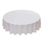 Round Table Cloths 60 Inch White Tablecloth Party Outdoor Table Cover for Cir...