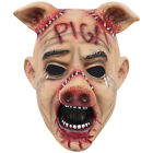 Halloween Masquerade Latex Creepy Cry Pig head mask party Costumes Cosplay Props