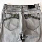 Y2K X Ray Jeans 38x32.5 Loose Baggy Wide Leg Cyber Goth Grunge Skater Vtg Gray
