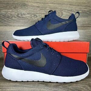 Nike Mens Roshe One Navy Blue White Athletic Running Shoes Sneakers Trainers New