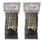 Hair Rollers 14pc Vintage Style - Medium Brush & Pins, Mesh Curlers