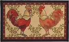 Antibacterial Washable Country Style Rooster Design Non Skid Door Mat 18
