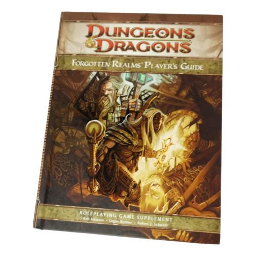 Forgotten Realms Players Guide DND 4th Dungeons and Dragons Supplement  HC