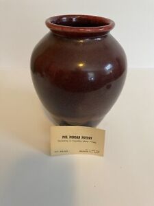 Phil Morgan Pottery Vase ‘87 Seagrove NC - Signed