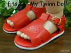 **SALE** RED Classic DOLL SANDALS fits 23