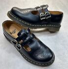 Dr Martens Air Wair 12916 Women’s Size 9 Mary Jane Black Double Buckle Shoes