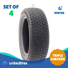 Set of (4) Used 225/60R18 Michelin X-Ice Snow 100H - 7-7.5/32