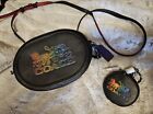 COACH Oval Camera Bag With Horse And Carriage W/ Coinpurse Black & Rainbow