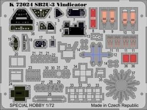 1/72 Special Hobby SB2U-3 Vindicator Photo Etch Detail Set