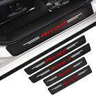 4pcs For Honda Accord Carbon Fiber Car Door Sill Plate Protector Cover Sticker (For: 2014 Honda Accord)