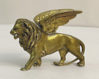 Vintage Brass Winged Lion Griffin figurine