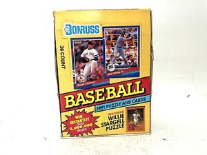 1991 Donruss - Baseball - Series 1 - Wax Box - 36 Sealed Packs