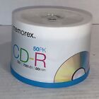 Memorex CD-R 52X 700MB 80 Min Blank Compact Discs 50 Pack New Sealed