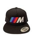 BMW M Power Classic Snapback Cap Hat Adjustable Black