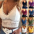 Womens Summer Lace Bralette Bralet Bra Bustier Vest Crop Top Cami Tank Tops