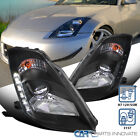 Black Fits 2003-2005 350Z Z33 LED Strip HID Type Projector Headlights Lamps (For: Nissan 350Z)