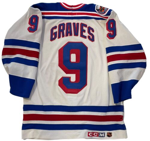ADAM GRAVES 1993 STANLEY CUP ANNIVERSARY RANGERS CCM AUTHENTIC JERSEY 48
