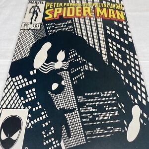 Spectacular Spiderman #101 DIRECT (1985) Negative Space John Byrne Mid Grade