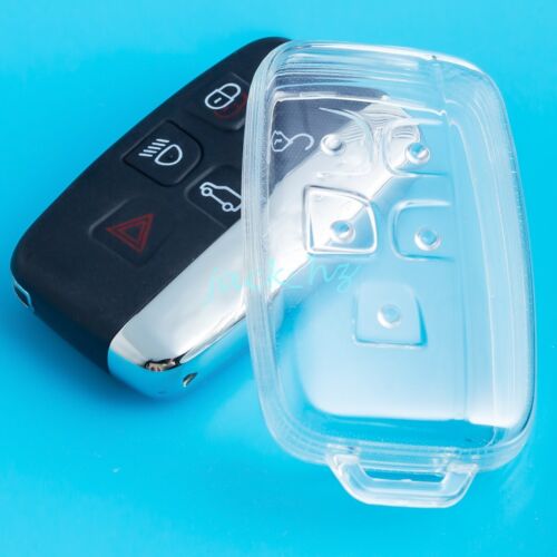 For Land Rover Jaguar Transparent Clear Car Key Fob Cover Case Bag Accessories (For: 2017 Jaguar XE Base 2.0L)