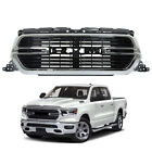 Front Grill Glossy Black W/Chrome Grille For Dodge Ram 1500 2019 2020 2021 2022 (For: 2019 Rebel)