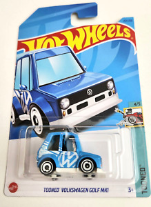 Hot Wheels Tooned Volkswagen Golf MKI Blue #221 - 2023 Tooned Treasure Hunt