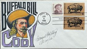BERNARD GOLDBERG 2177 Buffalo Bill Cody w/ Buffalo Bison Stamp Combo