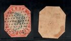 India Indian 1854 QV 4a Red & Blue imperf Sg #21b H IIIA F I 3rd Pinting Rare !!