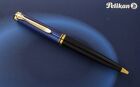 Pelikan Souveran K800 Black & Blue Striped Ballpoint Pen
