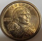 2001 D SACAGAWEA One Dollar US Liberty Coin Native American Dsgn Soaring Eagle