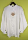 NWT Frontier Classics 3XL Gambler Shirt Western Frontier Film Rodeo White Cotton