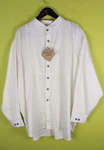 NWT Frontier Classics 3XL Gambler Shirt Western Frontier Film Rodeo White Cotton