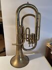 Antique Baritone Vintage Brass Musical Instrument  Euphonium