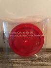 NEW Starbucks COLD to GO RED CLEAR Replacement Lid