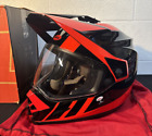 Bell MX-9 Adventure MIPS Motorcycle Helmet Dash Gloss Black/Red XL USED