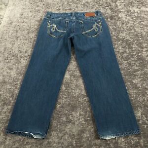 Vintage Ecko Unltd Jeans Men 36x30 Blue Baggy Straight Wide Hip Hop Skate Y2K