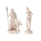 Set of Persephone Goddess and Pluto Hades Lord of the Underworld Statue  6.29in