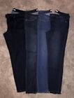 Lot Of 4 LC LAUREN CONRAD - WOMEN'S MID RISE SKINNY JEANS - SIZE 10 NWOT
