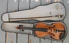 Vintage unbranded Violin 4/4 outfit  w/case and bow
