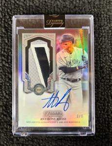 2023 Topps Dynasty Anthony Rizzo Dynastic Deed Patch Silver Auto 5/5
