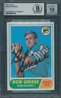 1968 Topps #196 Bob Griese Signed RC Beckett Authentic Autograph Auto 10 BAS