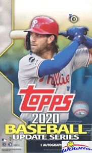 2020 Topps Update Baseball Factory Sealed HOBBY Box-AUTO/RELIC+SILVER Pack