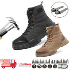 Mens Sneakers Work Safety Shoes Steel Toe Cap Breathable Boots High Top Size US