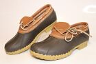 L.L. Bean Bean Boots USA Made Womens 8 Wide Brown Leather Duck Boots