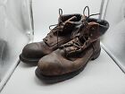 Red Wing 2406 Brown Leather Work Steel Toe Waterproof Boots Size Men's 12E USA