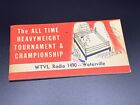 Boxing All Time Heavyweight Tournament ~ RARE 1967  Radio Show Booklet