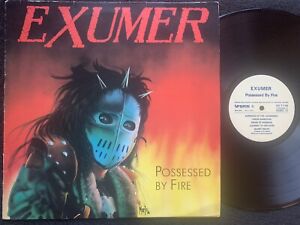 EXUMER Possessed By Fire VG/NM LP RARE Import ORG PRESS Thrash Vinyl 1986