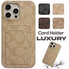 For iPhone 15 14 13 12 Pro Max Phone Case Luxury Leather Cover Wallet Card Slots