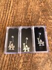 LA Dodgers Baseball Belly Navel Ring Piercing  - Silver Pink Blue Lot Of 3